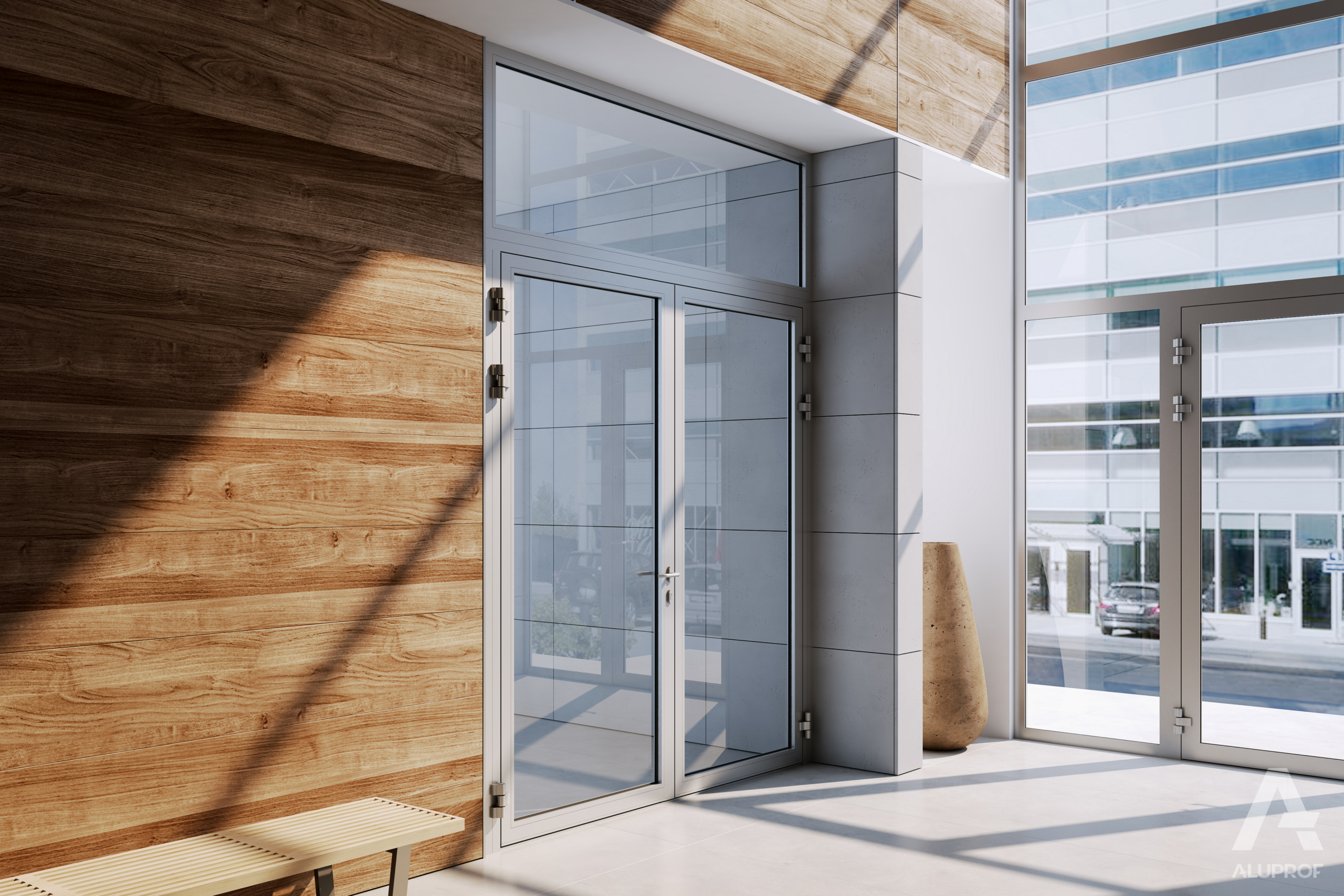 Aluminium pui brandwerend