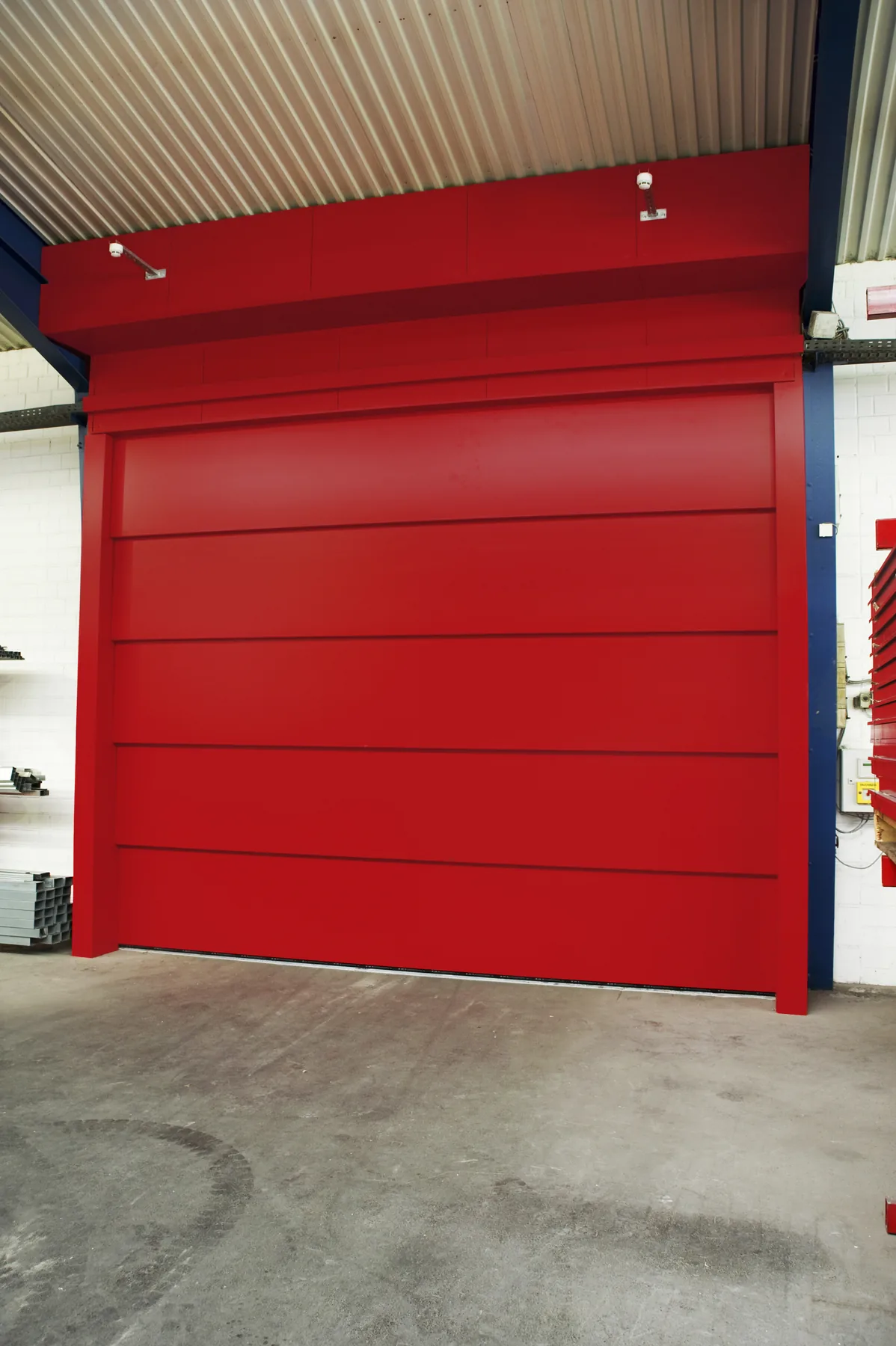 Doorsnede constructie brandwerende staffeldeu